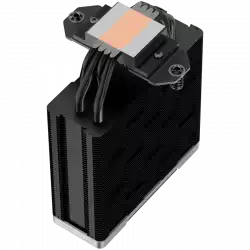 DeepCool AK400 ZERO DARK PLUS, CPU Air Cooler, 2x120mm FDB PWM Fan, Core Touch Technology 2.0, 4 Heatpipes, LGA1851/1700/1200/115x, AMD AM5/AM4, 127x123x155 mm(LxWxH), 3Y, R-AK400-BKNNMD-G-1