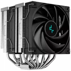 DeepCool AK620, CPU Air Cooler, 2x120mm PWM Fan, TDP 260W, 6 Heatpipes, LGA2066/2011-v3/2011/1700/1200/115x, AMD AM5/AM4, 129x138x160 mm(LxWxH), 3Y, R-AK620-BKNNMT-G