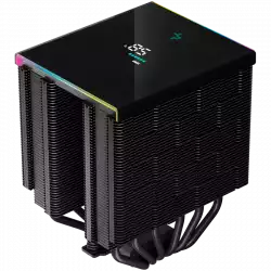 DeepCool AK620 Digital, CPU Air Cooler, 2x120mm FK120 PWM Fan, Digital Display, ARGB, TDP 260W, 6 Heatpipes, LGA2066/2011-v3/2011/1700/1200/115x, AMD AM5/AM4, 129x138x162 mm(LxWxH), 3Y, R-AK620-BKADMN-G