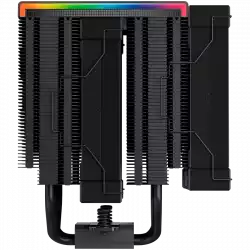 DeepCool AK620 Digital, CPU Air Cooler, 2x120mm FK120 PWM Fan, Digital Display, ARGB, TDP 260W, 6 Heatpipes, LGA2066/2011-v3/2011/1700/1200/115x, AMD AM5/AM4, 129x138x162 mm(LxWxH), 3Y, R-AK620-BKADMN-G