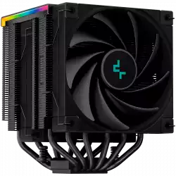 DeepCool AK620 Digital, CPU Air Cooler, 2x120mm FK120 PWM Fan, Digital Display, ARGB, TDP 260W, 6 Heatpipes, LGA2066/2011-v3/2011/1700/1200/115x, AMD AM5/AM4, 129x138x162 mm(LxWxH), 3Y, R-AK620-BKADMN-G