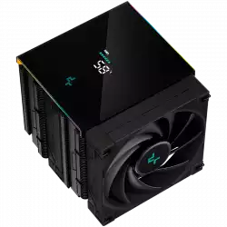 DeepCool AK620 Digital, CPU Air Cooler, 2x120mm FK120 PWM Fan, Digital Display, ARGB, TDP 260W, 6 Heatpipes, LGA2066/2011-v3/2011/1700/1200/115x, AMD AM5/AM4, 129x138x162 mm(LxWxH), 3Y, R-AK620-BKADMN-G