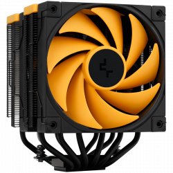 DeepCool AK620 ZERO DARK ZORIA, CPU Air Cooler, 2x120mm PWM Fan, 6 Heatpipes, LGA2066/2011-v3/2011/1700/1200/115x, AMD AM5/AM4, 129x138x160 mm(LxWxH), 3Y, R-AK620-BKNPMN-E