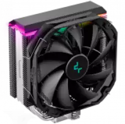 DeepCool AS500, CPU Air Cooler, 1x140mm PWM Fan, Addressable RGB LED, Intel LGA2066/2011-v3/2011/1700/1200/1151/1150/1155, AMD AM5/AM4, 142×98×164 mm(L×W×H) R-AS500-BKNLMN-G