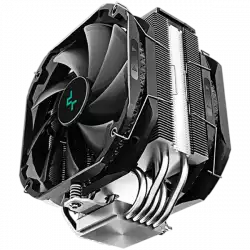 DeepCool AS500 PLUS, CPU Air Cooler, 2x140mm PWM Fan, Addressable RGB LED, Intel LGA2066/2011-v3/2011/1700/1200/1151/1150/1155, AMD AM5/AM4, 142×102×164 mm(L×W×H) R-AS500-BKNLMP-G