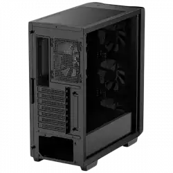 DeepCool CC560, Mid Tower, Mini-ITX/Micro-ATX/ATX, 1xUSB3.0, 1xUSB2.0, 1xAudio, 4x120mm Pre-Installed LED Fans, Tempered Glass, Mesh Panel