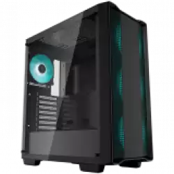 DeepCool CC560 V2, Mid Tower, Mini-ITX/Micro-ATX/ATX, 1xUSB3.0, 1xUSB2.0, 1xAudio, 4x120mm Pre-Installed LED Fans, Tempered Glass, Mesh Panel