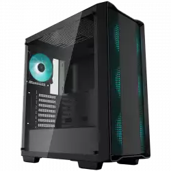 DeepCool CC560 V2, Mid Tower, Mini-ITX/Micro-ATX/ATX, 1xUSB3.0, 1xUSB2.0, 1xAudio, 4x120mm Pre-Installed LED Fans, Tempered Glass, Mesh Panel