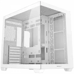 DeepCool CG530 WH, Mid Tower, Mini-ITX/Micro-ATX/ATX, Rear Connector support, 2xUSB3.0, 1xUSB 2.0, 1xAudio, Tempered Glass, Mesh Panel, White, R-CG530-WHNDA0-G-1