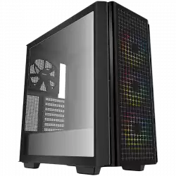 DeepCool CG540, Mid Tower, Mini-ITX/Micro-ATX/ATX/E-ATX, 2xUSB3.0, 1xAudio, 3x120mm Pre-Installed ARGB Fans + 1x140mm Black Fan, Tempered Glass, Mesh Panel, Black, R-CG540-BKAGE4-G-1