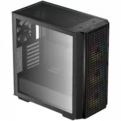 DeepCool CG540, Mid Tower, Mini-ITX/Micro-ATX/ATX/E-ATX, 2xUSB3.0, 1xAudio, 3x120mm Pre-Installed ARGB Fans + 1x140mm Black Fan, Tempered Glass, Mesh Panel, Black, R-CG540-BKAGE4-G-1