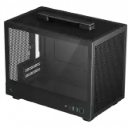 DeepCool CH160, Mini Tower, Mini-ITX, 2xUSB3.0, 1xType-C Gen 2, 1xAudio, Mesh Panel, Black, R-CH160-BKNGI0-G-1