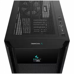 DeepCool CH510 Mesh Digital  Mid Tower Case, Mini-ITX / Micro-ATX / ATX / E-ATX, 2xUSB2.0, 1xUSB3.0, 1xAudio, 1xMic, ABS+SPCC+Tempered Glass, 1×120mm preinstalled fan,  Mesh Pane R-CH510-BKNSE1-G-1