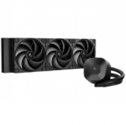 DeepCool LE360 V2 ZERO DARK, 360mm CPU Liquid Cooler, 3x120mm PWM Fans, Black, LGA1851/1700/1200/1151/1150/1155, AMD AM5/AM4, 3Y, R-LE360ZERO-BKLNMD-G-1