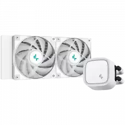DeepCool LE520 WH, 240mm CPU Liquid Cooler, 2x120mm ARGB PWM Fans, Anti-Leak Technology, ARGB Pump Top, White, LGA 1700/1200/115x, AMD AM5/AM4, 3Y, R-LE520-WHAMMN-G-1
