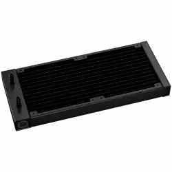 DeepCool LP240, 240mm CPU Liquid Cooler, 2x120mm ARGB PWM Fans, Dot-matrix Screen, Anti-Leak Technology, Black, LGA1851/1700/1200/1151/1150/1155, AMD AM5/AM4, 5Y, R-LP240-BKMSNC-G-1                          