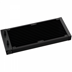 DeepCool LP240, 240mm CPU Liquid Cooler, 2x120mm ARGB PWM Fans, Dot-matrix Screen, Anti-Leak Technology, Black, LGA1851/1700/1200/1151/1150/1155, AMD AM5/AM4, 5Y, R-LP240-BKMSNC-G-1