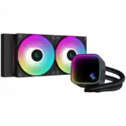 DeepCool LS520 SE, 240mm CPU Liquid Cooler, 2x120mm FC120 ARGB PWM Fans, ARGB Infinity Mirror,  LGA 1700/1200/1151/1150/1155, AMD AM5/AM4, 5Y, R-LS520-BKAMMM-G-1