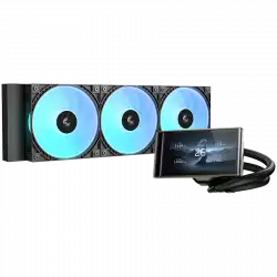 DeepCool LT360 VISION ARGB, 360mm CPU Liquid Cooler, 3x120mm PWM ARGB Fans, 4.5