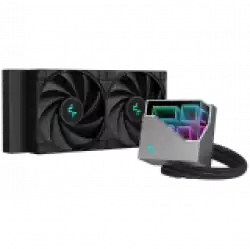 DeepCool LT520, 240mm CPU Liquid Cooler, 2x120mm FK120 PWM FDB Fans, 4th Gen Water Pump, ARGB Multidimensional Infinity Mirror Top Cap, Black, Int.LGA2066/2011v3/2011/1700/1200/1151/1150/1155, AMDsTRX4/sTR4/AM5/AM4