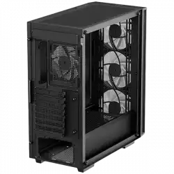 DeepCool MATREXX55 MESH V4 C, Mid Tower, Mini-ITX/Micro-ATX/ATX, 1xUSB3.0, 1x Type-C, 1xAudio, LED Button, 3x140mm ARGB Fans, 1x120mm ARGB Fan, ARGB LED Strip, Tempered Glass, Mesh Panel, Black, R-MATREXX55-BCAGA4-G-4