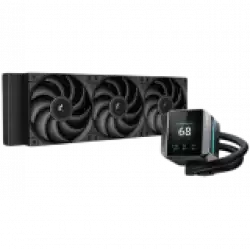 DeepCool MYSTIQUE 360, 360mm CPU Liquid Cooler, 3x120mm ARGB PWM Fans, Addressable RGB LED, Fluid Dynamic Bearing, Black, Intel LGA1700/1200/1151/1150/1155, AMD AM5/AM4,R-LX750-BKDSNMP-G-1