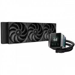 DeepCool MYSTIQUE 360, 360mm CPU Liquid Cooler, 3x120mm ARGB PWM Fans, Addressable RGB LED, Fluid Dynamic Bearing, Black, Intel LGA1700/1200/1151/1150/1155, AMD AM5/AM4,R-LX750-BKDSNMP-G-1