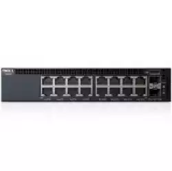 Dell Networking X1018 Smart Web Managed Switch, 16x 1GbE and 2x 1GbE SFP ports