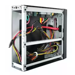 E-mini 3002 Black/Silver, 120W DC/DC + 12V/5A adapter, Mini-ITX chassis