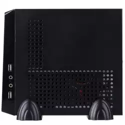 E-mini 3019 Black/Silver, 120W DC/DC + 12V/5A adapter, Mini-ITX chassis