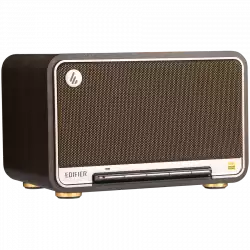 Edifier D32 2.1 Speaker, BT V5.3, Wi-Fi, AUX, USB-C, 1x 4-inch Midrange Driver, 2x 1-inch Tweeters, 60W (RMS), Black Walnut