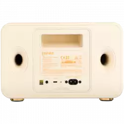 Edifier D32 2.1 Speaker, BT V5.3, Wi-Fi, AUX, USB-C, 1x 4-inch Midrange Driver, 2x 1-inch Tweeters, 60W (RMS), White