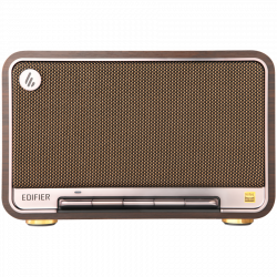 Edifier D32 2.1 Speaker, BT V5.3, Wi-Fi, AUX, USB-C, 1x 4-inch Midrange Driver, 2x 1-inch Tweeters, 60W (RMS), Black Walnut