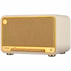 Edifier D32 2.1 Speaker, BT V5.3, Wi-Fi, AUX, USB-C, 1x 4-inch Midrange Driver, 2x 1-inch Tweeters, 60W (RMS), White