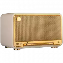 Edifier D32 2.1 Speaker, BT V5.3, Wi-Fi, AUX, USB-C, 1x 4-inch Midrange Driver, 2x 1-inch Tweeters, 60W (RMS), White