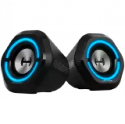 Edifier G1000 2.0 Audio System, BT V5.3, USB, AUX, 2.5-inch Drivers, RGB Lighting, 5W (RMS), Black