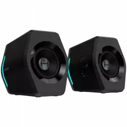 Edifier G2000 2.0 Audio System, BT V5.1, USB, AUX, 2.75-inch Drivers, RGB Lighting, 16W (RMS), Black