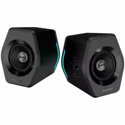 Edifier G2000 2.0 Audio System, BT V5.1, USB, AUX, 2.75-inch Drivers, RGB Lighting, 16W (RMS), Black