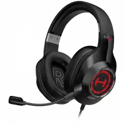 Edifier G2 II USB Gaming Headset, 50mm drivers, Virtual 7.1 Surround, RGB lighting, Noise-Canceling Microphone, Black