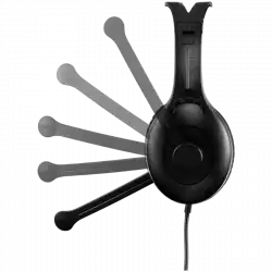 Edifier K800 USB Over-Ear Headphones, 40mm Drivers, Noise-Cancelling Microphone, Inline controls, Black