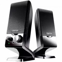 Edifier M1250 2.0 Audio System, USB, AUX, 1.2W (RMS), Volume Control, Black