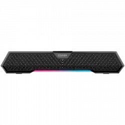 Edifier MG250 2.0 Desktop Soundbar, Bluetooth V5.3, USB-A soundcard input, 2-inch full-range drivers 5W (RMS) output, RGB light strip with companion app control, Built-in MEMS microphone with noise-cancellation, One-touch touch-panel control, Black