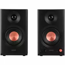 Edifier MR3 Active Studio Monitors, BT V5.4, RCA, AUX, 1-inch Tweeters, 3.5-inch Drivers, 36W (RMS), Tone Control Dials, Black