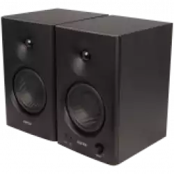 Edifier MR4 Active Studio Monitors, RCA, AUX, TRS, 1-inch Tweeters, 4-inch Woofers, 42W (RMS), Control Knob, Black