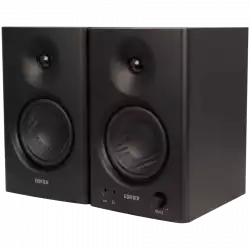 Edifier MR4 Active Studio Monitors, RCA, AUX, TRS, 1-inch Tweeters, 4-inch Woofers, 42W (RMS), Control Knob, Black