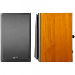 Edifier R1000T4 2.0 Bookshelf Speakers, BT V5.0, RCA, 0.5-inch Tweeters, 4-inch Drivers, 24W (RMS), Control Buttons, Brown