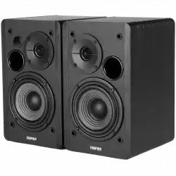 Edifier R1280DB 2.0 Bookshelf Speakers, BT V5.1, Optical, Coaxial, RCA, 0.5-inch Tweeters, 4-inch Drivers, 42W (RMS), Control Knobs and Remote Control, Black