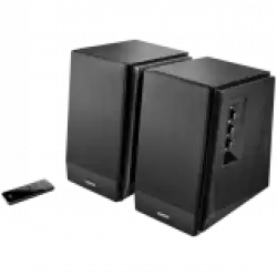 Edifier R1700BT 2.0 Bookshelf Speakers, BT V5.1, RCA, 0.75-inch Tweeters, 4-inch Drivers, 66W (RMS), Control Knobs and Remote Control, Black
