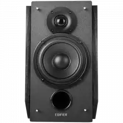 Edifier R1855DB 2.0 Bookshelf Speakers, BT V5.1, Optical, Coaxial, RCA, 0.75-inch Tweeters, 4-inch Drivers, Sub-Out, 70W (RMS), Control Knobs and Remote Control, Matte Black