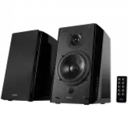 Edifier R2000DB 2.0 Bookshelf Speakers, Bluetooth, 3.5mm to RCA, Optical, 1-inch Tweeters, 5-inch Drivers, 120W (RMS), Control Knobs and Remote Control, Black